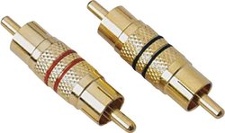 Złącze cinch Sinuslive High-End, wtyczka cinch / wtyczka cinch, 2 szt.