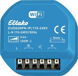 Uniwersalny aktor ściemniający IP over Wi-Fi, do 300W, certyfikat Matter, REST API EUD62NPN-IPM/110-240V Eltako  Element wykonawczy ściemniania    podtynkowy