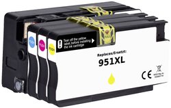 Renkforce Tusz Zamiennik HP 950XL, 951XL, C2P43AE, CN045AE, CN046AE, CN047AE, CN048AE Czarny, Cyjan, Magenta, Żółty  atrament Renkforce RF-5705448, 1 szt.