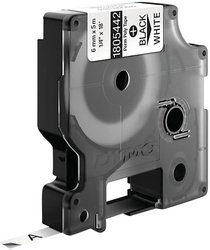 Taśma do nadruku  DYMO IND RHINO 1805442 poliester Kolor taśmy: biały Kolor nadruku:czarny 6 mm 5.5 m