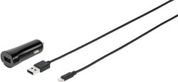 Kabel do ładowania samochodowy Vivanco CCLIGHTN24ABK z funkcją szybkiego ładowania