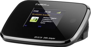 Adapter radia Albrecht DR 52 CA DAB+, UKW  czarny