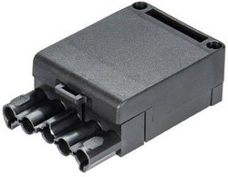 Gniazdo kompaktowe Wieland 93.741.0558.0, 5-biegunowe, O 9-11.5 mm, 2.5 mm2, białe