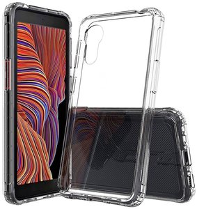 JT Berlin BackCase Pankow Clear Futerał backcase Samsung Galaxy XCover 5 przeźroczysty Odporny na wstrząsy, Ładowarka indukcyjna