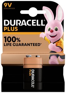 Bateria 9 V Duracell Plus-9V B1, alkaliczno-manganowe, 1 szt.