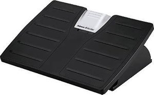 Fellowes 8035001 Office Suites™ Microban®  Podnóżek (S x W x G) 44.4 x 10.8 x 33.6  ergonomiczne, regulacja wysokości, z regulacją pochylenia, z funkcją pochylenia srebrny, czarny