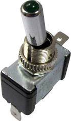 Przełącznik samochodowy TRU COMPONENTS TC-R13-404-SQ GREEN 1587689, 1 x wył/wł, 12 V/DC, 20 A