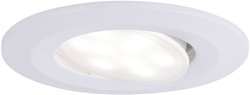 Oprawa wpuszczana LED Calla podstawowy zestaw obrotowy IP65 okrągły 90mm 30° 10x6,5W 10x465lm 230V 4000K biały matowy Lampa łazienkowa LED do wbudowania Paulmann 99924 65 W biały (matowy) 465 lm