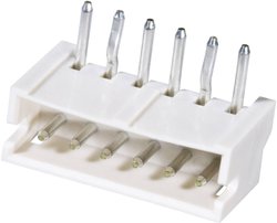Listwa kołkowa, męska, do wbudowania, precyzyjna JST S6B-ZR (LF)(SN), Ilość pinów 6, Wymiary siatki: 1.50 mm, 1 szt.