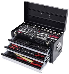Uniwersalny zestaw narzędzi 1/4&quot,+1/2&quot, CHROMEplus, 99 szt Zestaw narzędzi KS Tools 918.0200