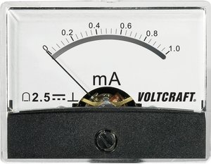 Analogowy wskaźnik panelowy VOLTCRAFT AM-60X46/1MA/DC