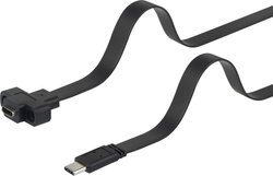 Kabel USB Renkforce, USB 3.2 Gen1 (USB 3.0), Złącze męskie USB-C®, Złącze żeńskie USB-C®, 0.25 m