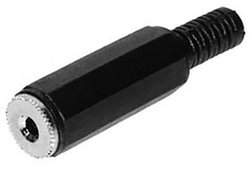 Złącze męskie jack 2,5 mm TRU COMPONENTS 1559778, CuZn, niklowany, złącze, proste, 1 szt.