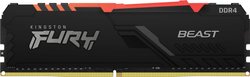 Kingston FURY Beast RGB Pamięć robocza do PC - zestaw  DDR4 16 GB 2 x 8 GB  3000 MHz 288 pin DIMM CL15 KF430C15BBAK2/16