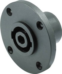 Złącze męskie głośnikowe  Kash 55230 złącze żeńskie z kołnierzem, wyjście proste Ilość styków: 4  czarny 1 szt.