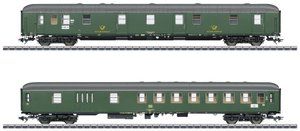 Wagon osobowy, Wagon bagażowy Märklin 42850 H0 zestaw 2 wagonów pocztowych mr-a i BDüms 273 2 klasa DB