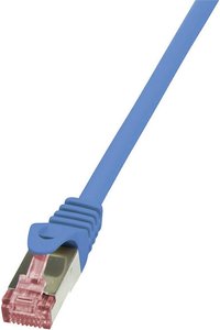 Kabel LAN LogiLink CQ2036S, 1 szt., RJ45, CAT 6, S/FTP, 1.00 m, niebieski