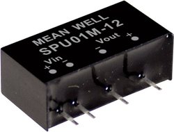 Przetwornica napięcia DC/DC MeanWell serii SPU01 SIP / SIL6 Single Output: 1:1 kW to nieregulowane napięcie wejściowe Moduł przetwornicy DC/DC Mean Well SPU01N-05 SPU01N-05, 1 W, 200 mA, 1 szt.