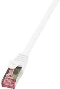 Kabel LAN LogiLink CQ2021S, 1 szt., RJ45, CAT 6, S/FTP, 0.50 m, biały