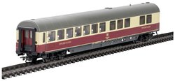 Pociąg pospieszny Märklin 43872 Wagon restauracyjny pociągu ekspresowego H0 w kolorze fioletowym/beżowym DB WRmh 132