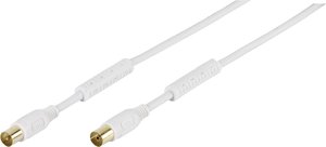 Kabel Anteny Vivanco 48120 48/30 30GW, 110 dB, 3.00 m, pozłacane styki, z rdzeniem ferrytowym