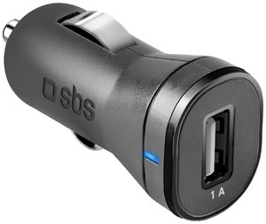 sbs mobile Autoladegerät mit USB-Ausgang mit 1A Ładowarka USB 5 W samochód osobowy, samochód ciężarowy Maksymalne natężenie wyjściowe 1 A Ilość wyjść: 1 x USB
