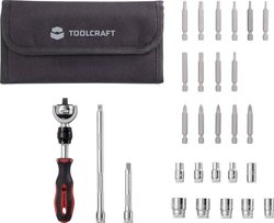 Klucze nasadowe zestaw TOOLCRAFT  TO-6754554 1/4'' (6,3 mm)