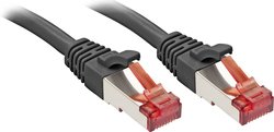 Kabel LAN LINDY 47782, 1 szt., RJ45, CAT 6, S/FTP, 7.50 m, czarny