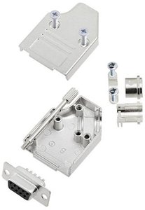 Zestaw listew żeńskich D-Sub TRU COMPONENTS TCMHDM3509DBSK 7709328, rzędy: 2, styki: 9, 35 °, 1 szt.