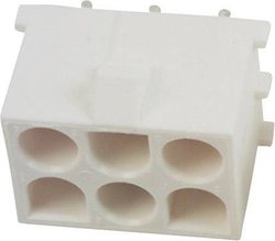 Obudowa złącza pin męskiego na PCB TE Connectivity UNIVERSAL MATE-N-LOK 0-0350711-1, wire-to-board, piny: 6, 10 A, 1 szt.