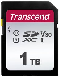 Karta pamięci SDHC Transcend TS1TSDC300S, 1 TB, Class 10, UHS-I, UHS-Class 1, 100 MB/s / 85 MB/s