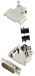 Zestaw listew męskich D-Sub encitech D45PK-M-15-HDP26-W-K 6355-8057-02, rzędy: 3, styki: 26, 45 °, 1 szt.