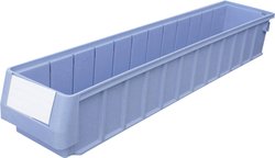 Skrzynka magazynowa VISO TR 6109 (S x W x G) 117 x 90 x 600 mm niebieski 1 szt.