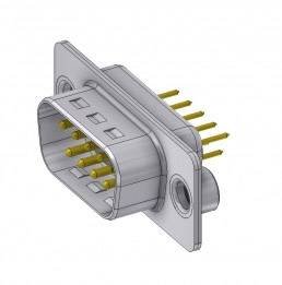 Złącze męskie D-Sub Deltron Connectors DTS09 PY/2 M85UN, rzędy: 2, styki: 9, 180 °, 1 szt.