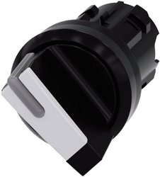 Przełącznik Siemens 3SU1002-2BF60-0AA0 pierścień przedni z tworzywa sztucznego czarny, biały 1 x 90 °  1 szt.