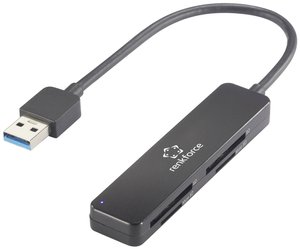 Czytnik kart pamięci, zewnętrzny Renkforce RF-PCR-220 RF-5151022 USB 3.2 Gen 1 (USB 3.0)