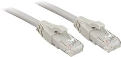 Kabel LAN LINDY 45408, 1 szt., RJ45, CAT 6, U/UTP, 15.00 m, szary