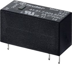 Przekaźnik drukowany Finder 41.81.7.024.8240 41.81.7.024.8240, monostabilny, 1 cewka, 250 V/AC, 3 A, 1 szt.