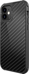 Black Rock Cover „Robust Real Carbon” do Apple iPhone'a 12 mini, czarny Futerał backcase Black Rock ''Robust Real Carbon'' iPhone 12 mini czarny