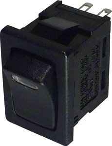 Przełącznik TRU COMPONENTS 1587518, 250 V/AC, 6 A, 1 x wył/wł, zatrzask, 1 szt.