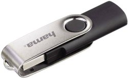Pendrive USB 2.0 Hama Rotate, 8 GB, czarny, 6 MB/s / 6 MB/s