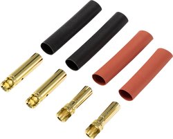 Złącze męskie akumulatora 4 mm  Reely RE-6534189 pozłacane 2 par(a)