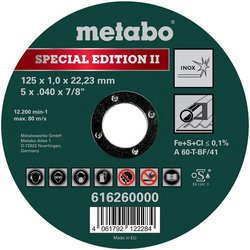 Tarcza tnąca prosta Metabo SPECIAL EDITION II 616260000 125 mm 1 szt.