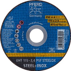 Tarcza tnąca prosta PFERD PSF STEELOX 61730122 115 mm 25 szt.