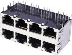 złącze żeńskie do wbudowania poziomego RJ45 econ connect 3022S4  1 szt.