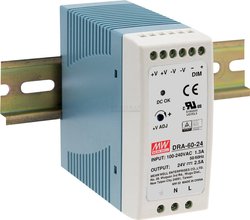 Zasilacz na szynę DIN Mean Well DRA-60-24 DRA-60-24 24 V/DC 2.5 A 60 W Ilość wyjść:1 x
