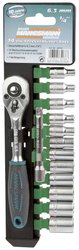 Zestaw kluczy nasadowych  Brüder Mannesmann  M29114 1/4'' (6.3 mm) 1 zest.