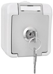 Gniazdo sieciowe, zamykane Peranova 102452 jasnoszary, ciemnoszary