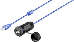 Kabel USB 2.0 Renkforce RF-4536488, [1x złącze żeńskie USB-A 2.0 - 1x złącze żeńskie USB-A 2.0]