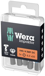 Bit wieloząbkowy 6 Wera  05057646001 D 6.3 5 szt.